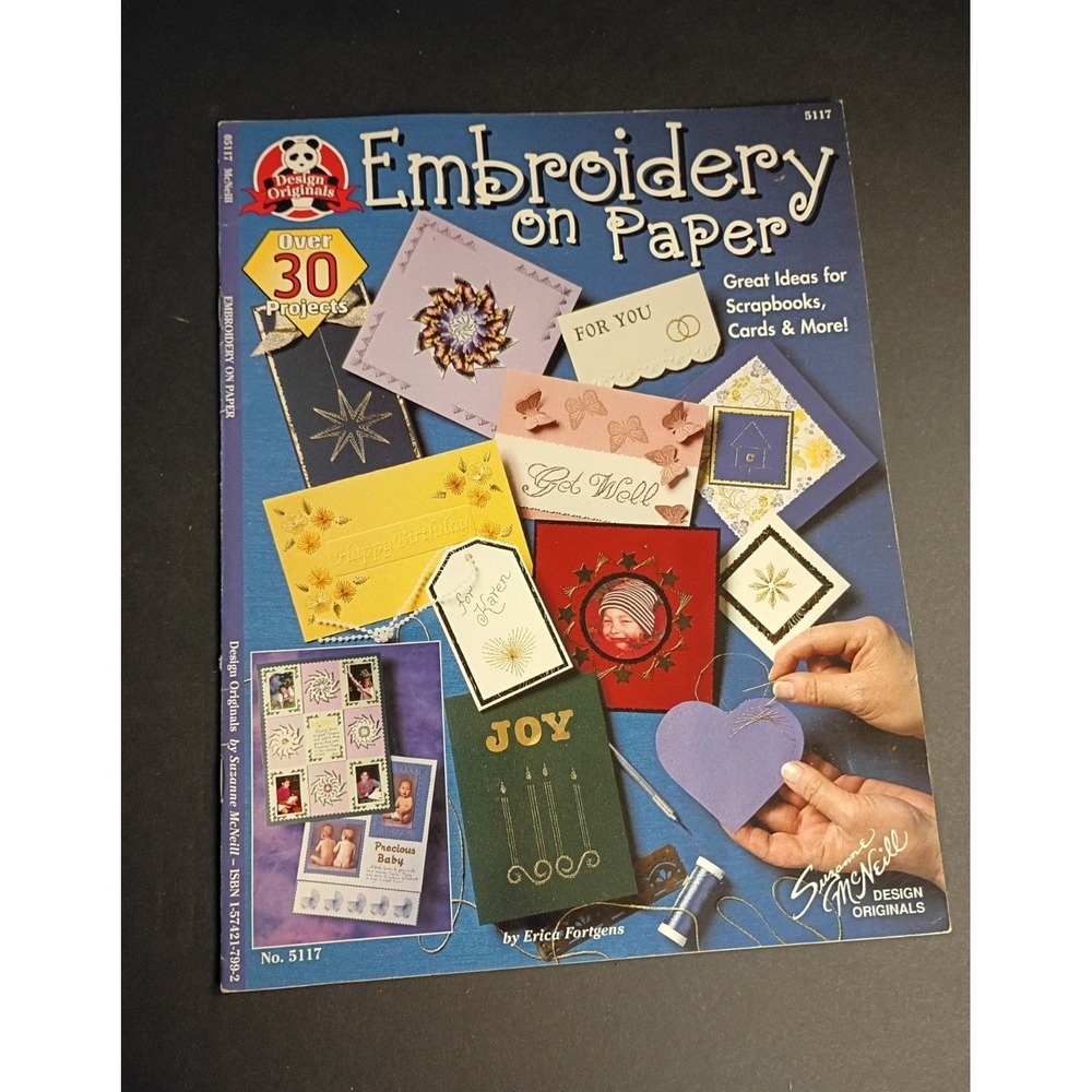 Design Originals Embroidery on Paper Instructional Craft Book No. 5117